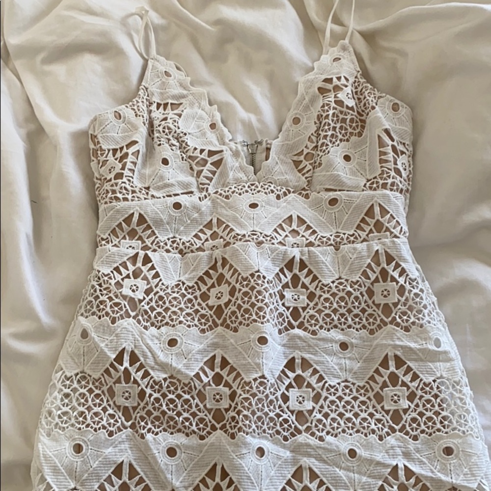 Lulus Crochet Midi Dress